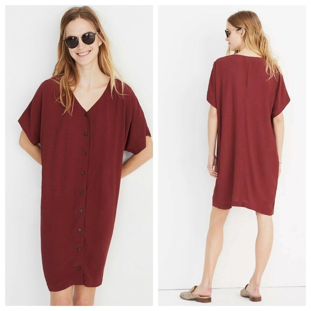 Madewell Button Front Easy Dress